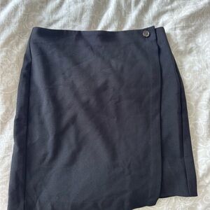 Classic Black Women's Wrap Skirt